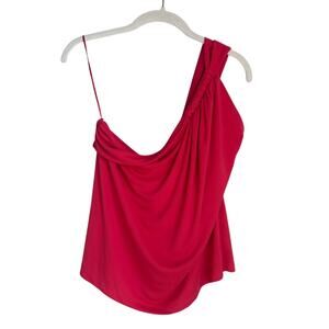 NWT Zara Pink Asymmetrical Sleeveless Top Women's Large